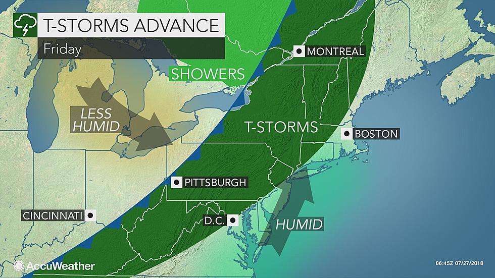 Strong Thunderstorms to Sweep Across NJ Friday Evening