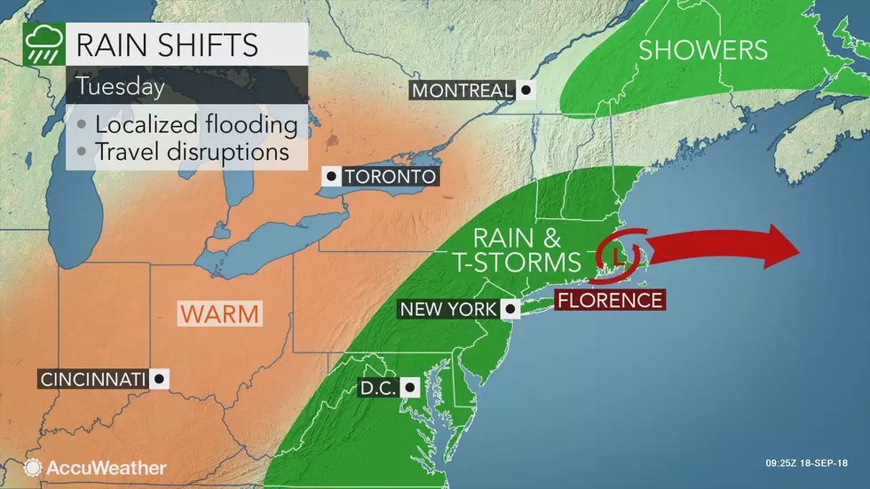 Remnants of Florence Bring Scattered Storms, Heavy Rain to NJ