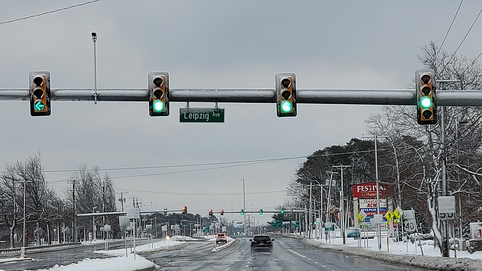 Pictures of a Snowy Scene in South Jersey Friday Morning