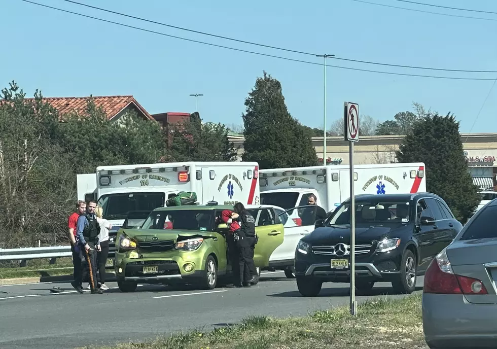 Multiple Car Crash In Mays Landing, NJ: Ambulances On The Scene
