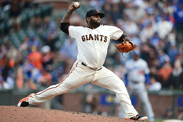 Sandoval Pitches For Giants [VIDEO]