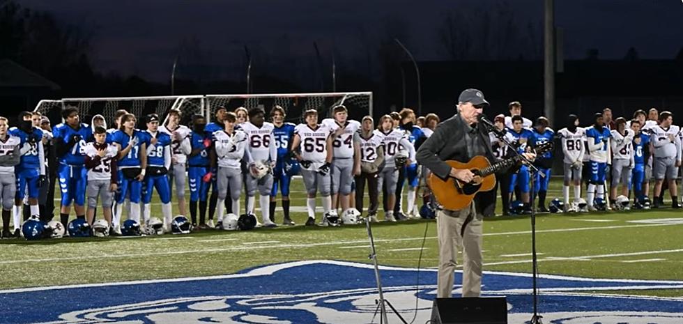 James Taylor Sings National Anthem Prior to Lewiston-Edward Little Football Game [VIDEO]