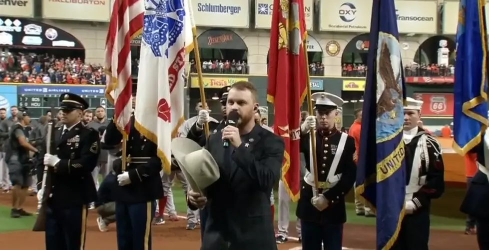 WATCH: Cody Johnson Sings National Anthem Before Game 3 of ALCS in Houston