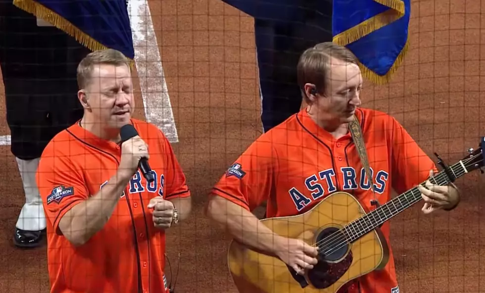 Cory Morrow Sings National Anthem During ALCS [DISTANT REPLAY]