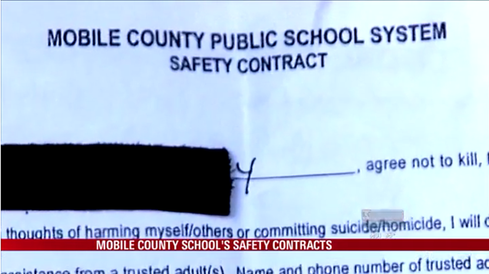 School Forces 5-Year-Old Girl to Contract Promising to Not Kill Herself or Others