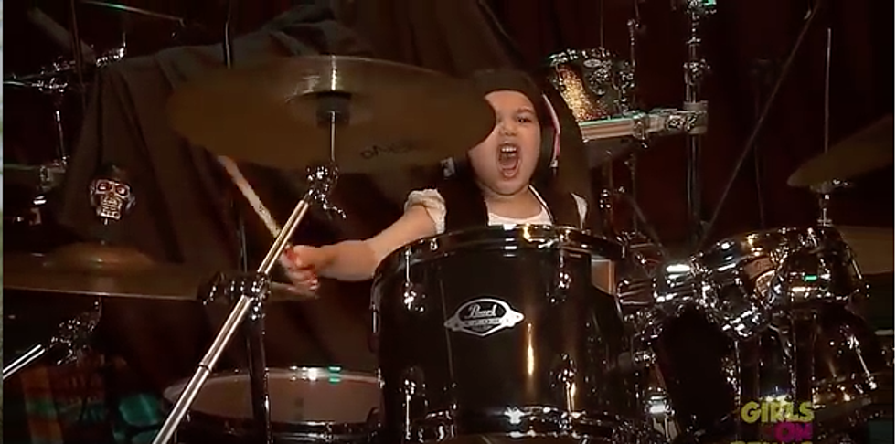 Five Year-Old Girl Drummer Rocks System Of A Down's 'Chop Suey'