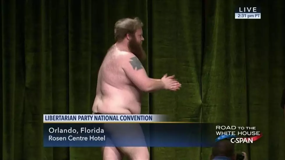 Libertarian Party Candidate Strips at the National Convention