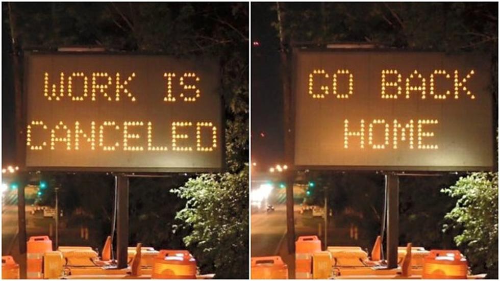 Construction Signs Hacked