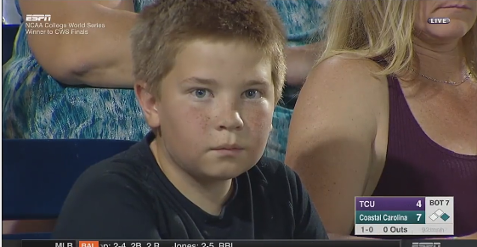 Little Boy’s Staring Contest with a ESPN Camera Was More Entertaining Than a Baseball Game
