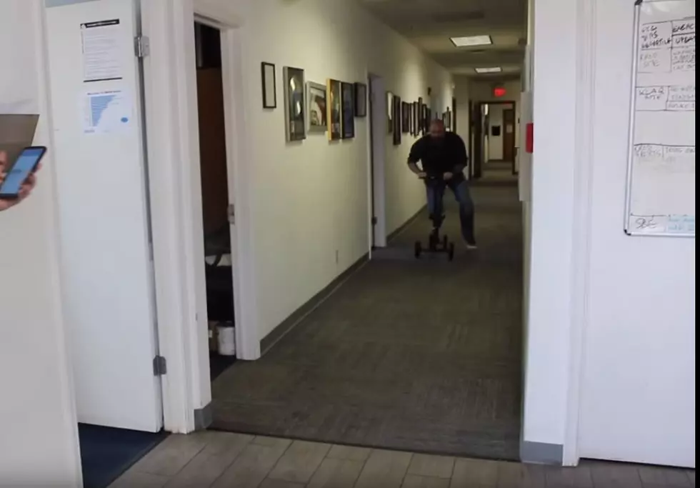 Hallway Races with Buzz&#8217;s Medical Scooter