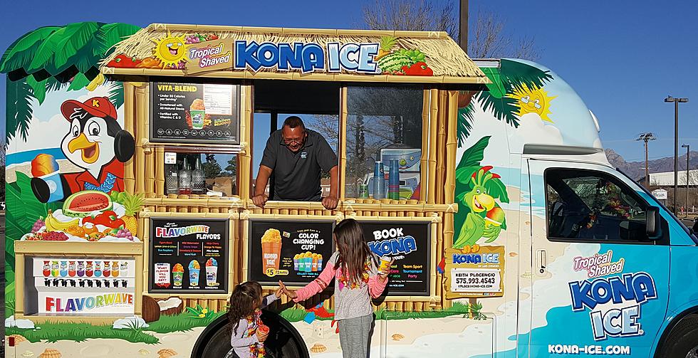 Shaved Ice Delivery Trucks Offering Curbside Service in the 915