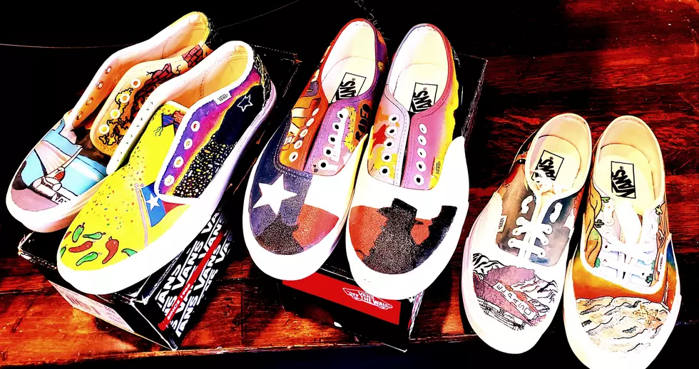 Rock a Pair of Artistic Vans Skate Shoes With an El Paso Theme