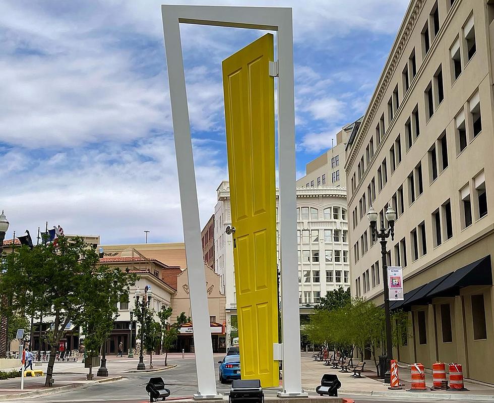 Gigantic Door Sculpture on El Paso Street Has Selfie-Worthy Vibes