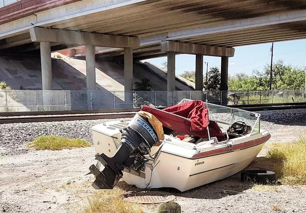 El Paso Man Wonders Why an Abandoned Boat is by the Train Tracks