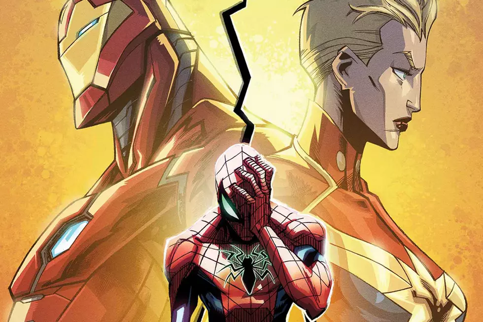 Spider-Man vs Vultures in 'Civil War II: Amazing Spider-Man' #1