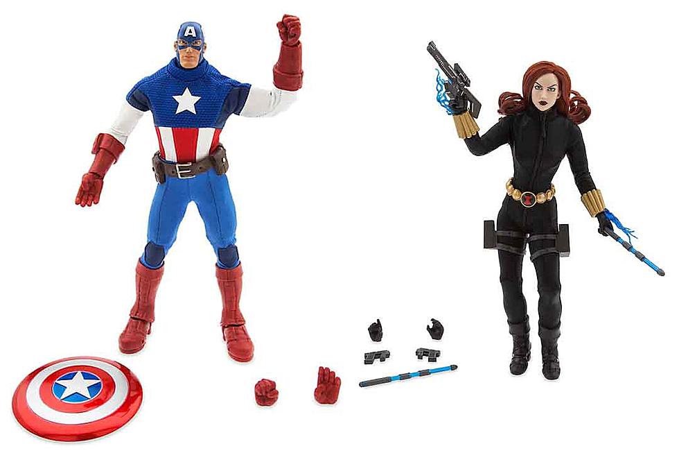 Black Widow and Captain America Kick Off New Marvel Ultimate Action Doll Series at Disney Stores