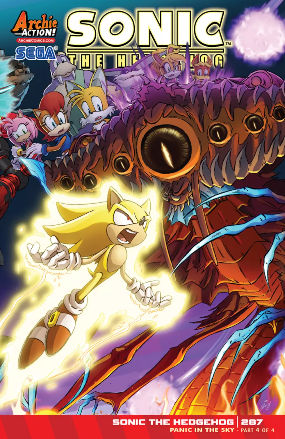 There&#8217;s Panic In The Sky In &#8216;Sonic The Hedgehog&#8217; #287 [Preview]