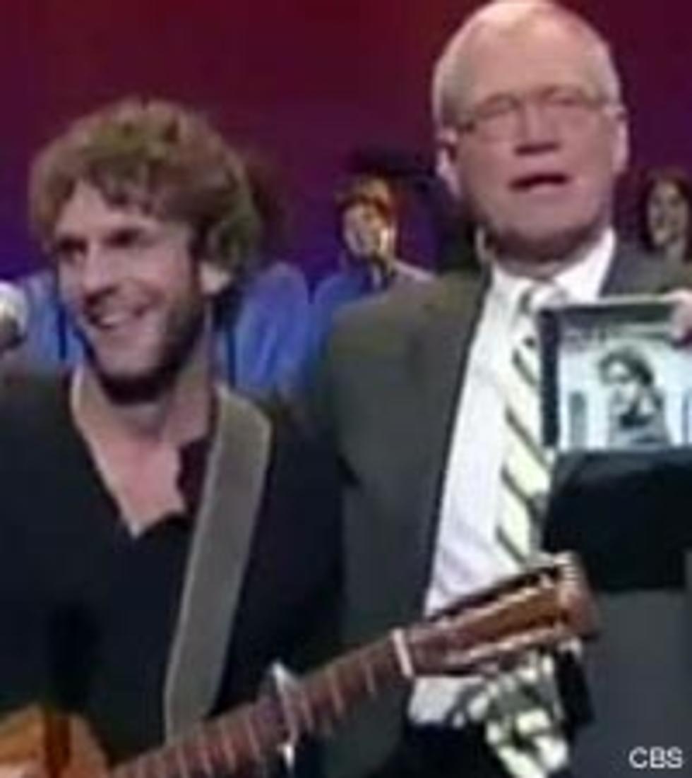 Billy Currington Gets ‘Crazy’ Praise from David Letterman