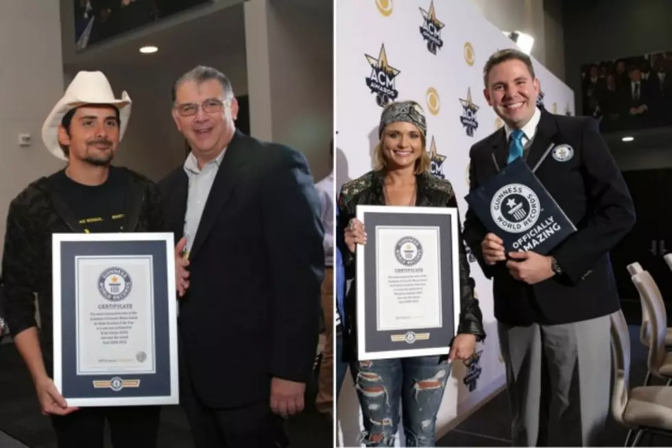 Brad Paisley, Miranda Lambert Earn ACM Guinness World Records
