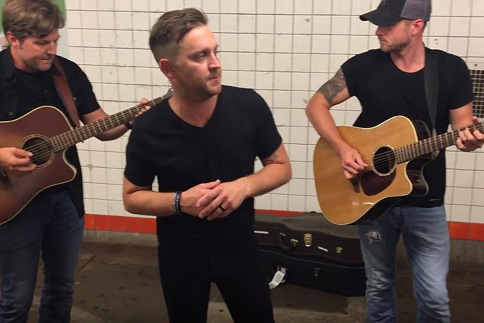 Watch Justin Moore Busk (Without His Cowboy Hat!) in a New York City Subway Station