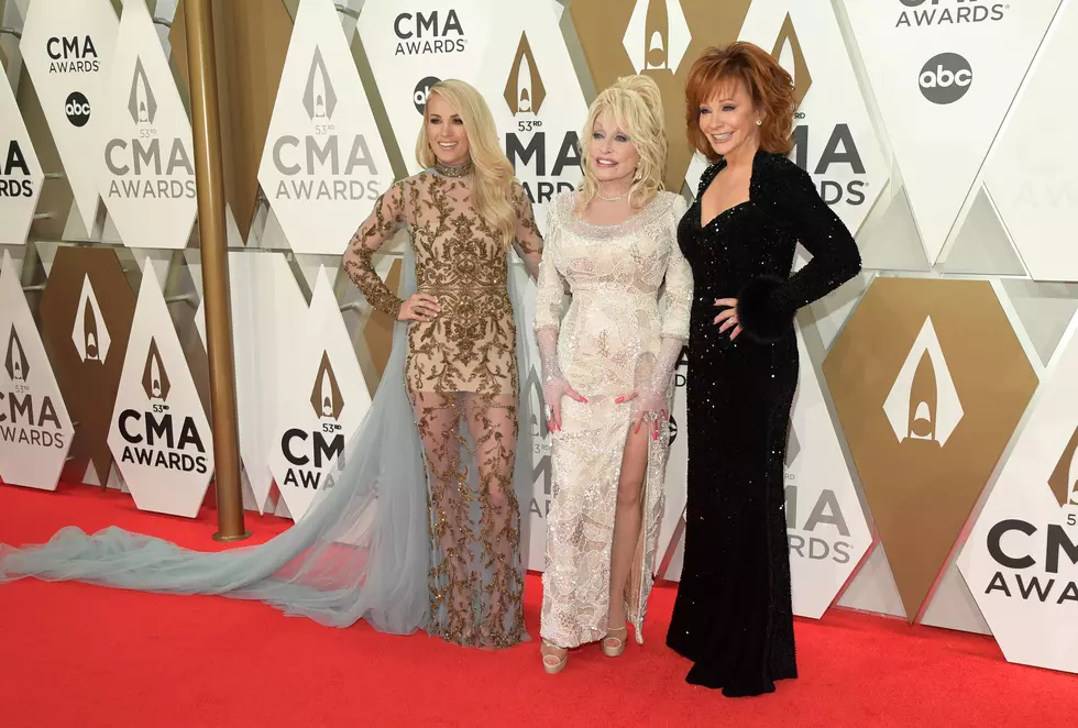 Co-Hosts Carrie Underwood, Reba McEntire + Dolly Parton Shine on the 2019 CMA Awards Red Carpet [PICTURES]