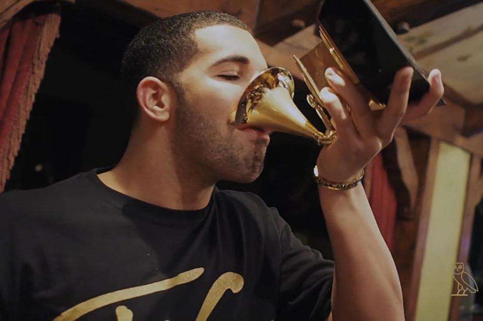 Watch Drake Take a Shot From His Grammy