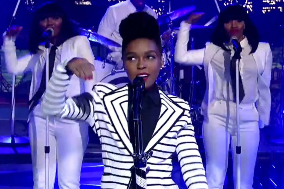 Janelle Monae Performs 'Heroes' on 'Late Show With David Letterman'