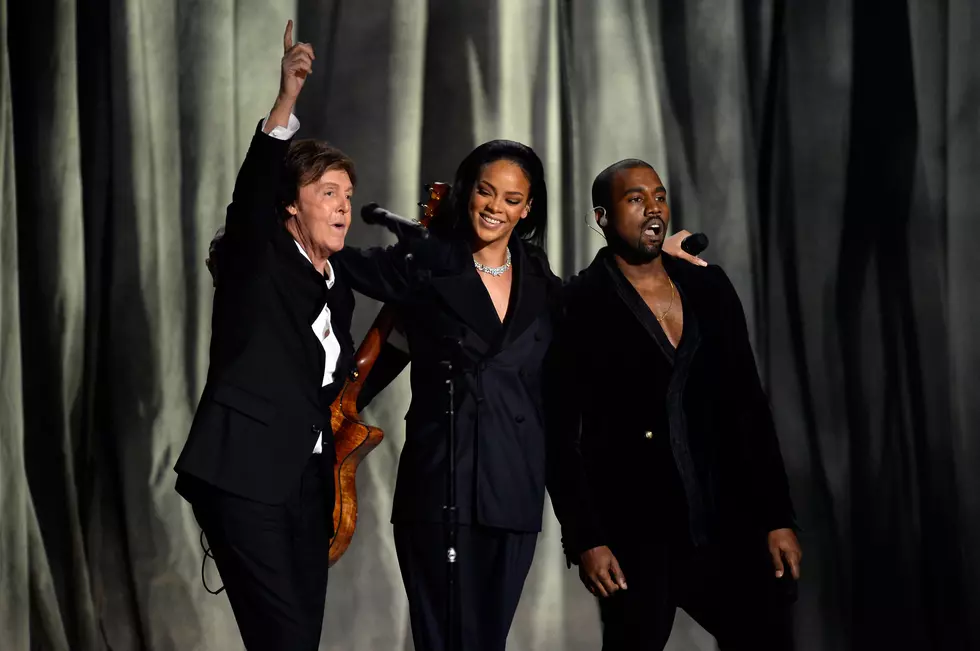 Rihanna Sings Heart Out on &#8216;FourFiveSeconds&#8217; With Kanye West &#038; Paul McCartney at 2015 Grammy Awards