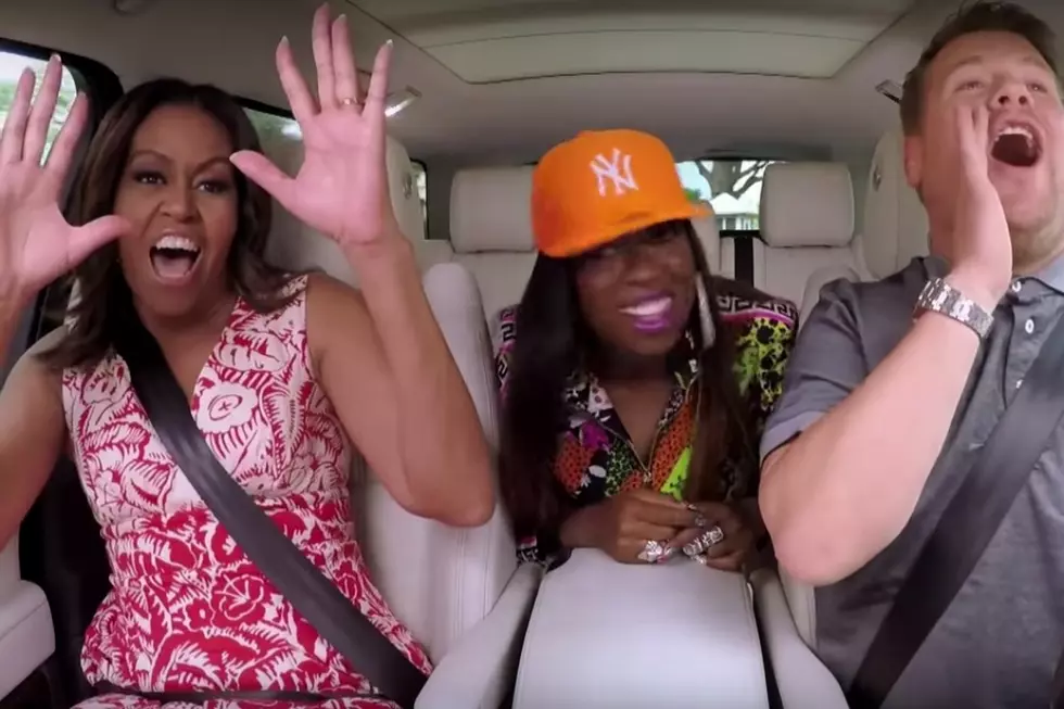 Michelle Obama Sings Beyonce’s ‘Single Ladies,’ Missy Elliott’s ‘Get Ur Freak On’ for Carpool Karaoke
