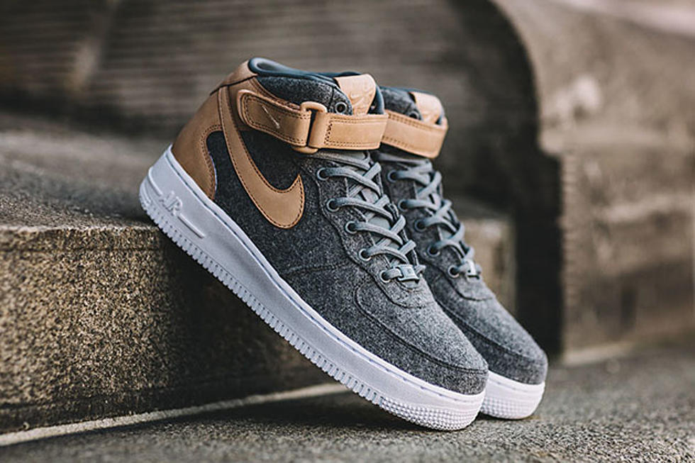 Nike Air Force 1 Mid Leather &#038; Wool