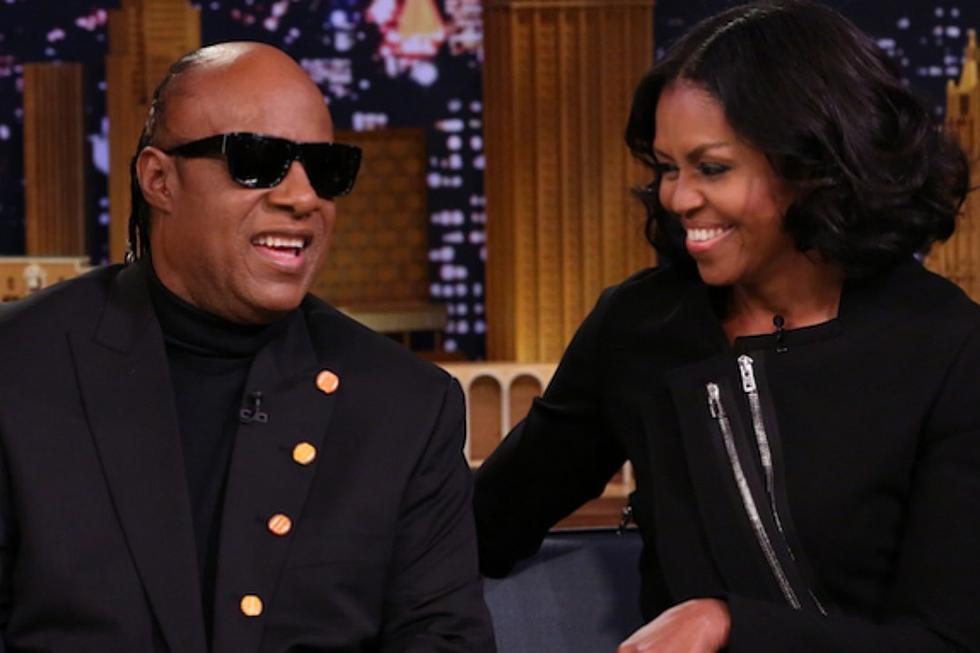 Stevie Wonder Serenades Michelle Obama During Her Last Appearance as First Lady on ‘The Tonight Show’