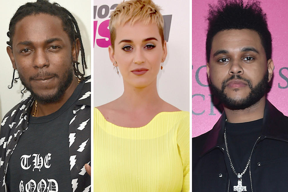 Kendrick Lamar, Katy Perry and The Weeknd Among Nominees for 2017 MTV Video Music Awards