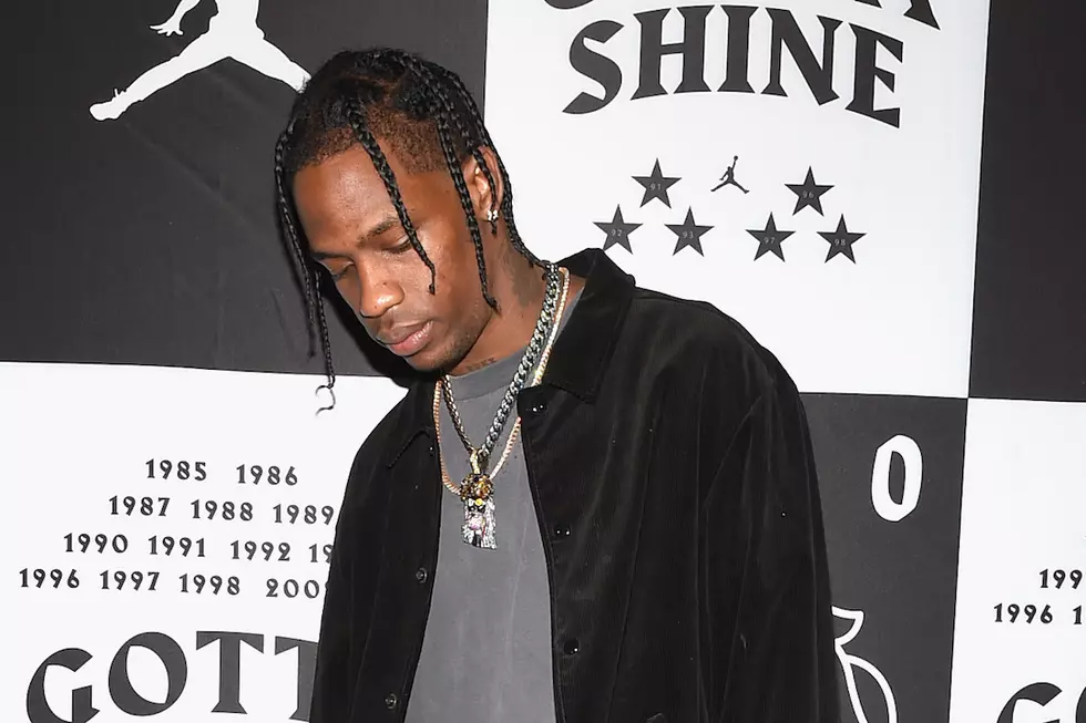 Travis Scott Cops Hand Carved Blinged-Out &#8216;Jack&#8217; Chain [VIDEO]
