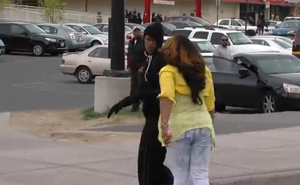 Angry Mom Lays Epic Smack Down on Her Kid After Seeing Him Throw Rocks at Police