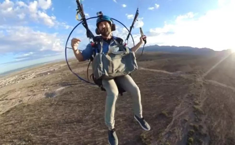 Guy On Paramotor Makes Peanut Butter Sandwich In Mid-Air [VIDEO]