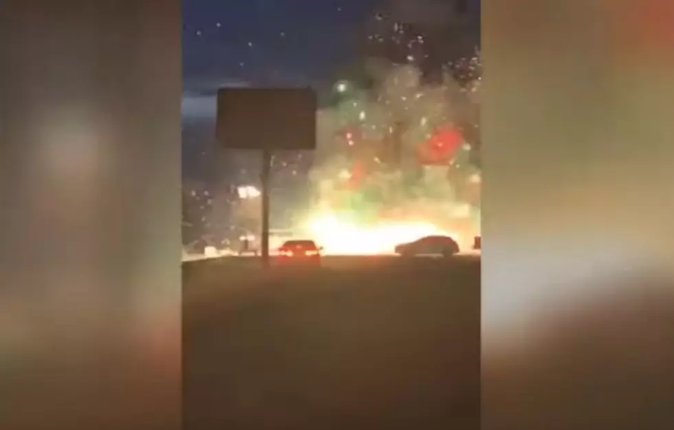 Epic Video of El Paso County Fireworks Stand Going Up in Flames