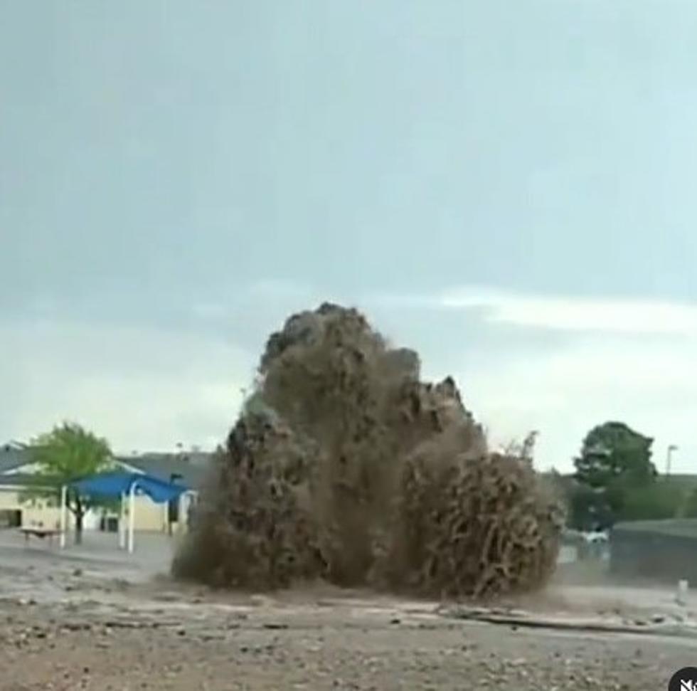 Crazy Video Of Muddy Water Spurting Out Of NE El Paso Storm Drain
