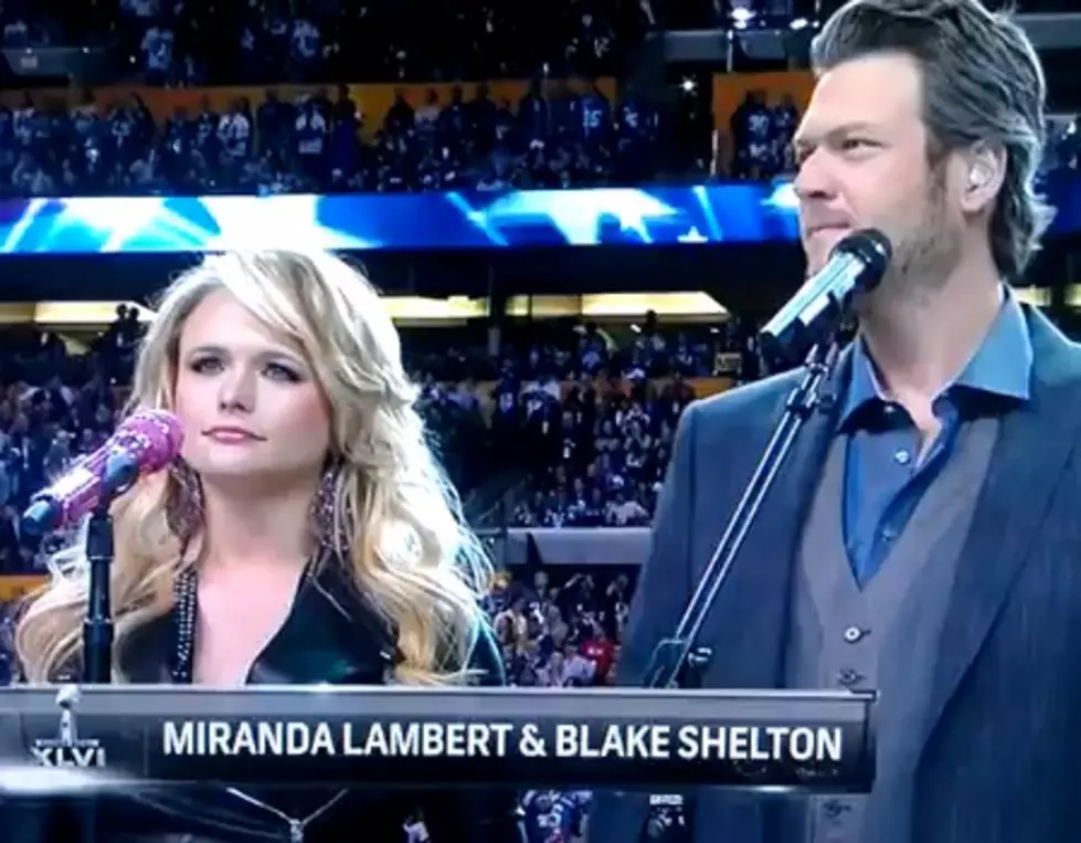 Blake and Miranda Duet at the Super Bowl [VIDEO]
