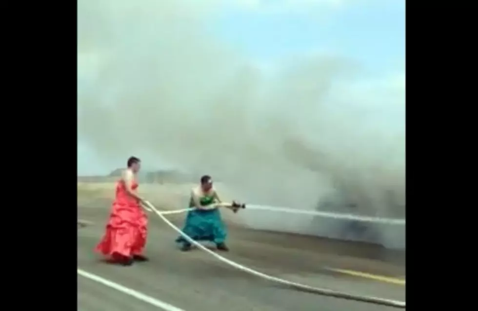 Firefighters Get the Job Done in Dresses [VIDEO]