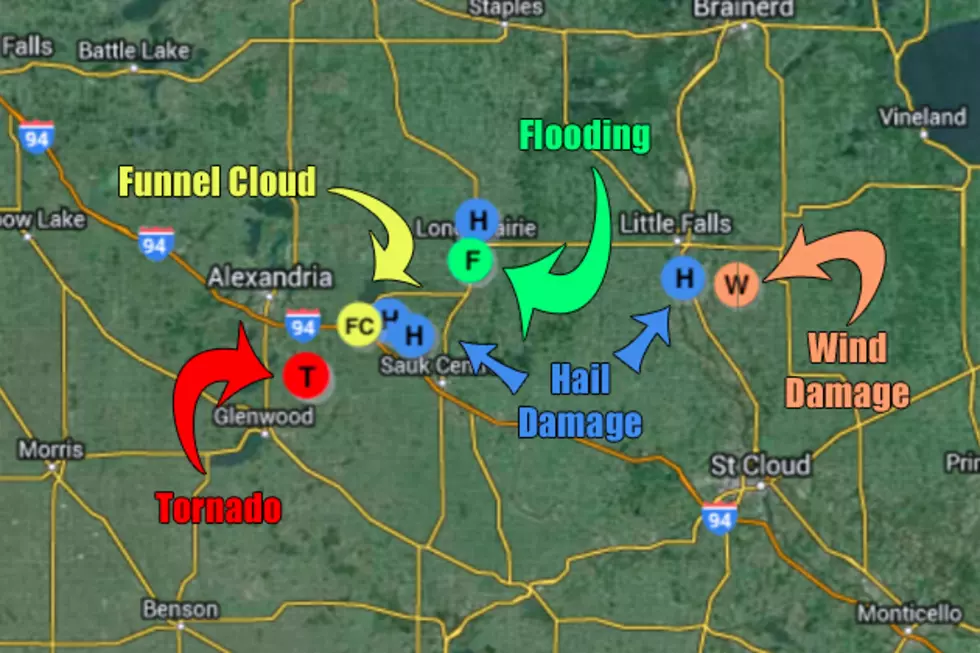 Severe Weather Cuts Across Central Minnesota