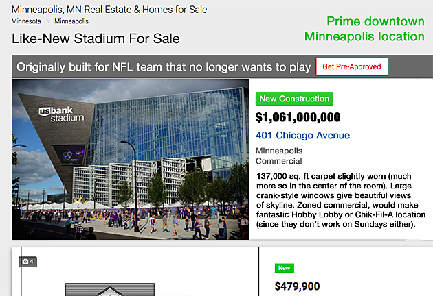 Like New Stadium For Sale (Prime Downtown Minneapolis Location)