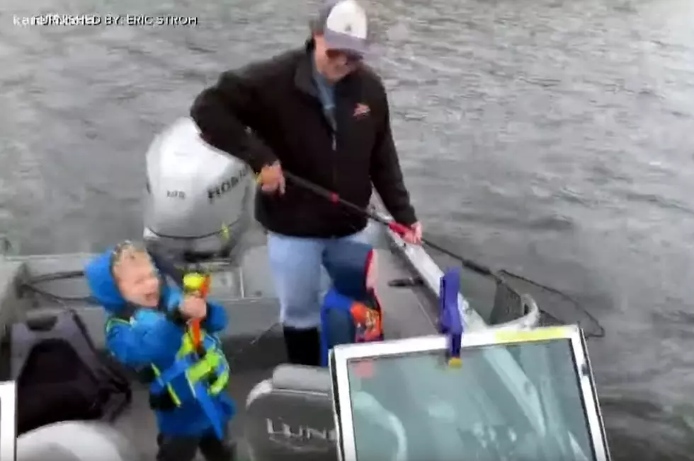 Watch MN 4-Year Old Catch Monster Walleye on Toy Pole