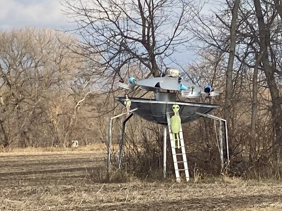 UFO and Alien Spotted in a Field in Little Sauk, Minnesota
