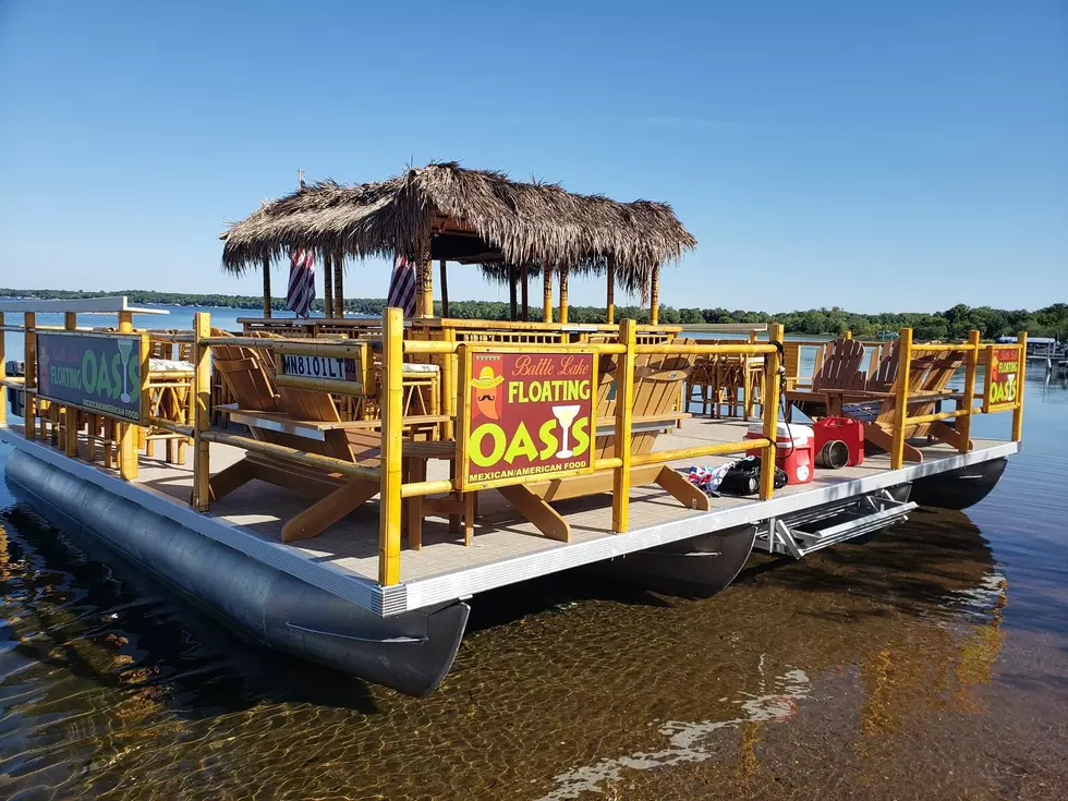 Rent a Floating Tiki Bar with Your Friends This Summer in Battle Lake, MN
