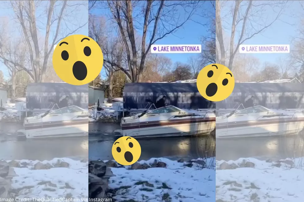 Did This Guy Really Just Use His Boat To Break Ice On Lake Minnetonka?
