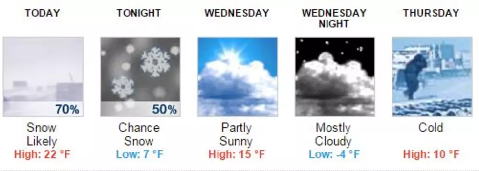 Winter Weather Advisory Tuesday