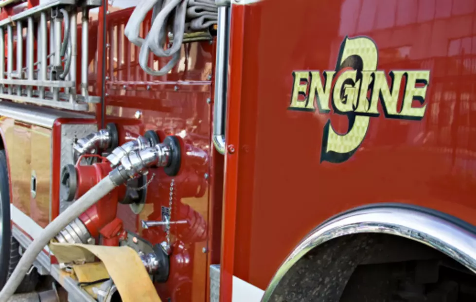 Slick Roads Causes Battle Creek Fire Truck To Flip