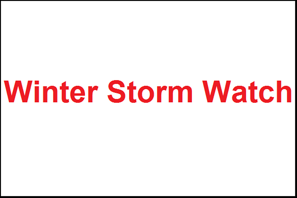 Winter Storm Watch Announced