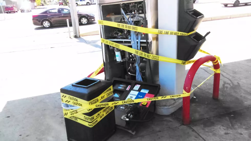 Gas Pumps Destroyed at Columbia Avenue Speedway in Battle Creek