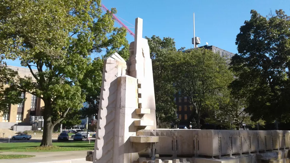 Kalamazoo’s Pioneer/Native American Bronson Park Fountain Gone